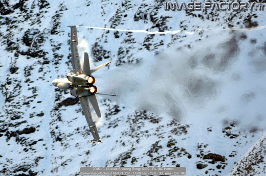 2005-10-12 Axalp Shooting Range 0402 - FA-18C Hornet